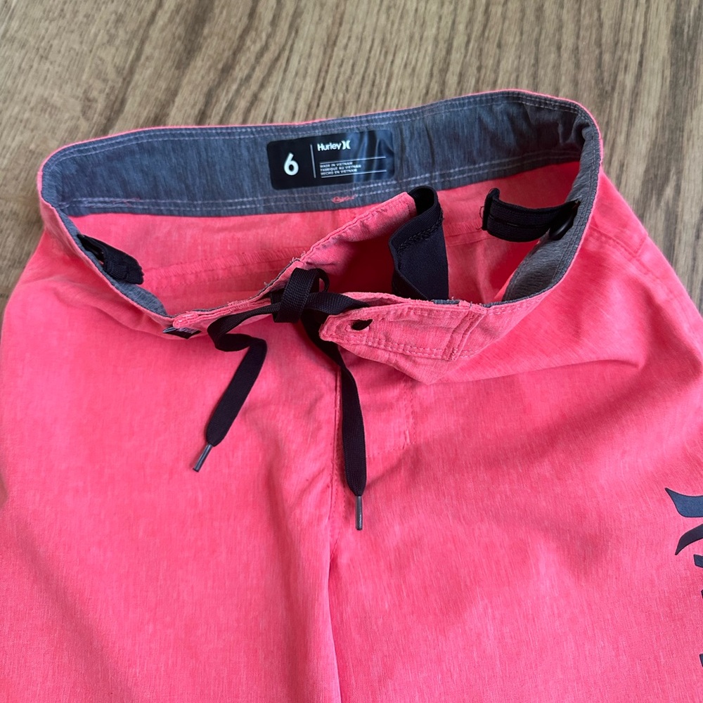 Hurley Kids Multicolor and Red Board Shorts - Picture 3 of 7